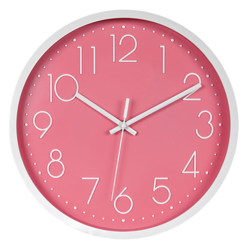 IvoQ Elegante Wandklok Roze Ø30 cm