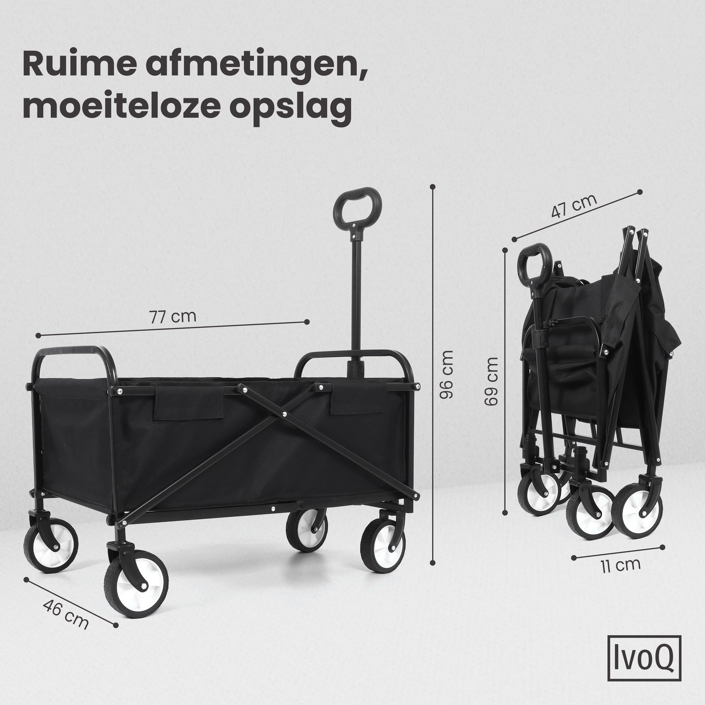 IvoQ Bolderkar Zwart