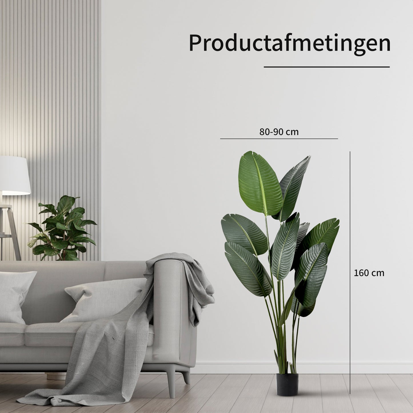 IvoQ Strelitzia Kunstplant 160 cm