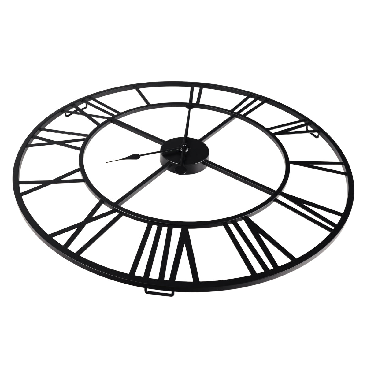 IvoQ Wandklok Industrieel Romeins Metaal 60 cm