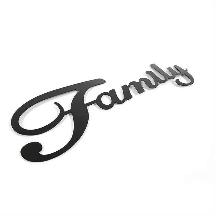 IvoQ Wanddecoratie Family Metaal Zwart
