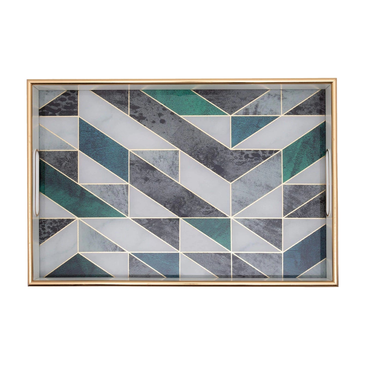 IvoQ Luxe Dienblad Marmerlook – 45x30 cm