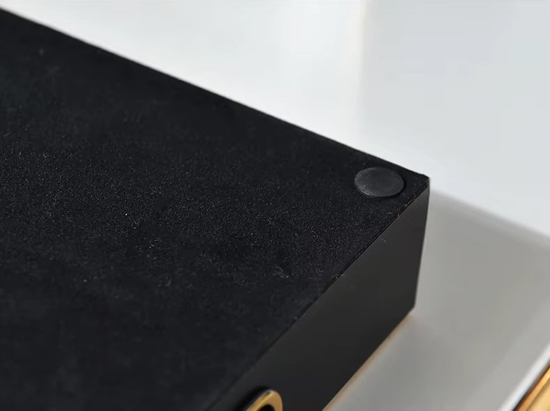 IvoQ Luxe Dienblad Zwart Goud 45x30 cm