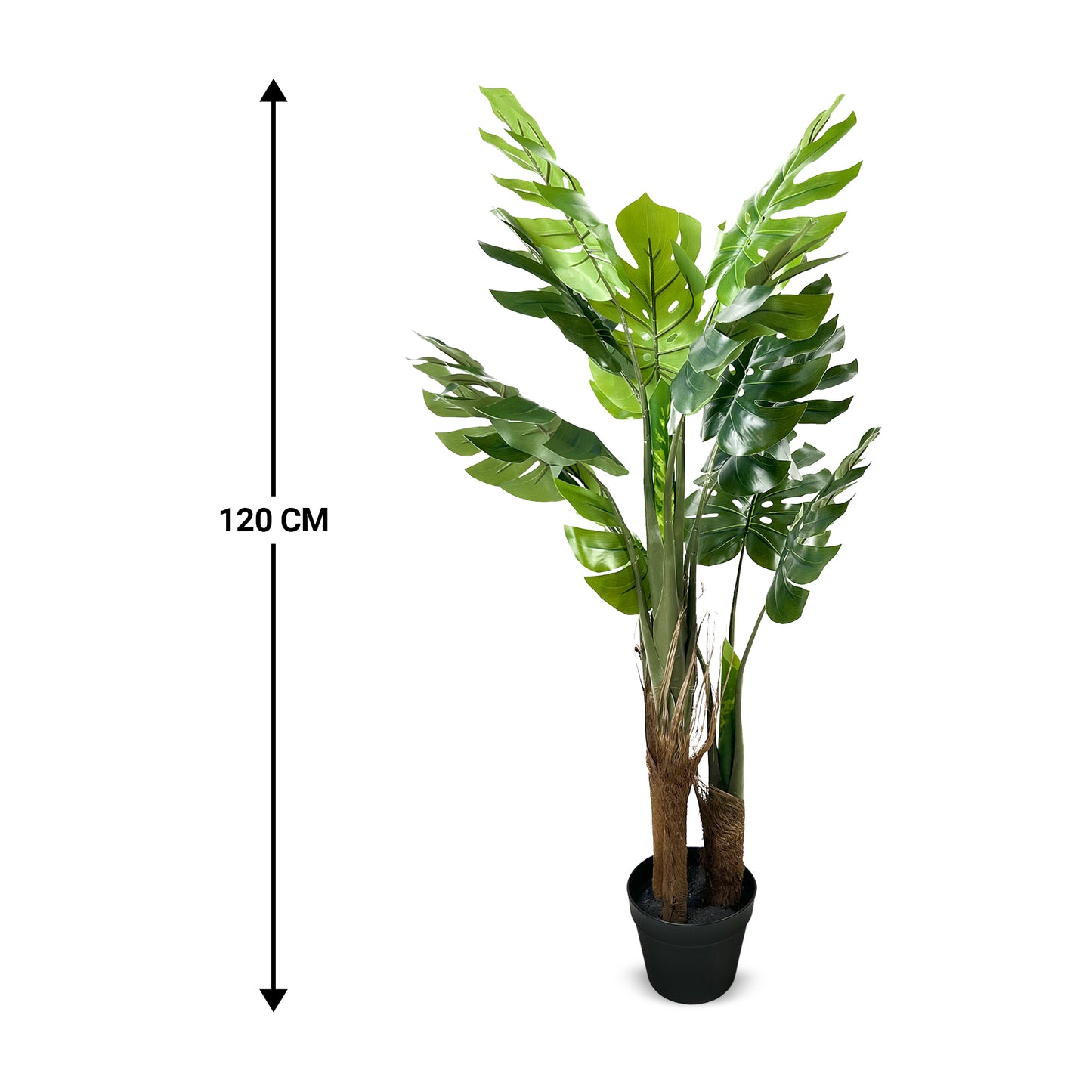 IvoQ Monstera Kunstplant 120 cm
