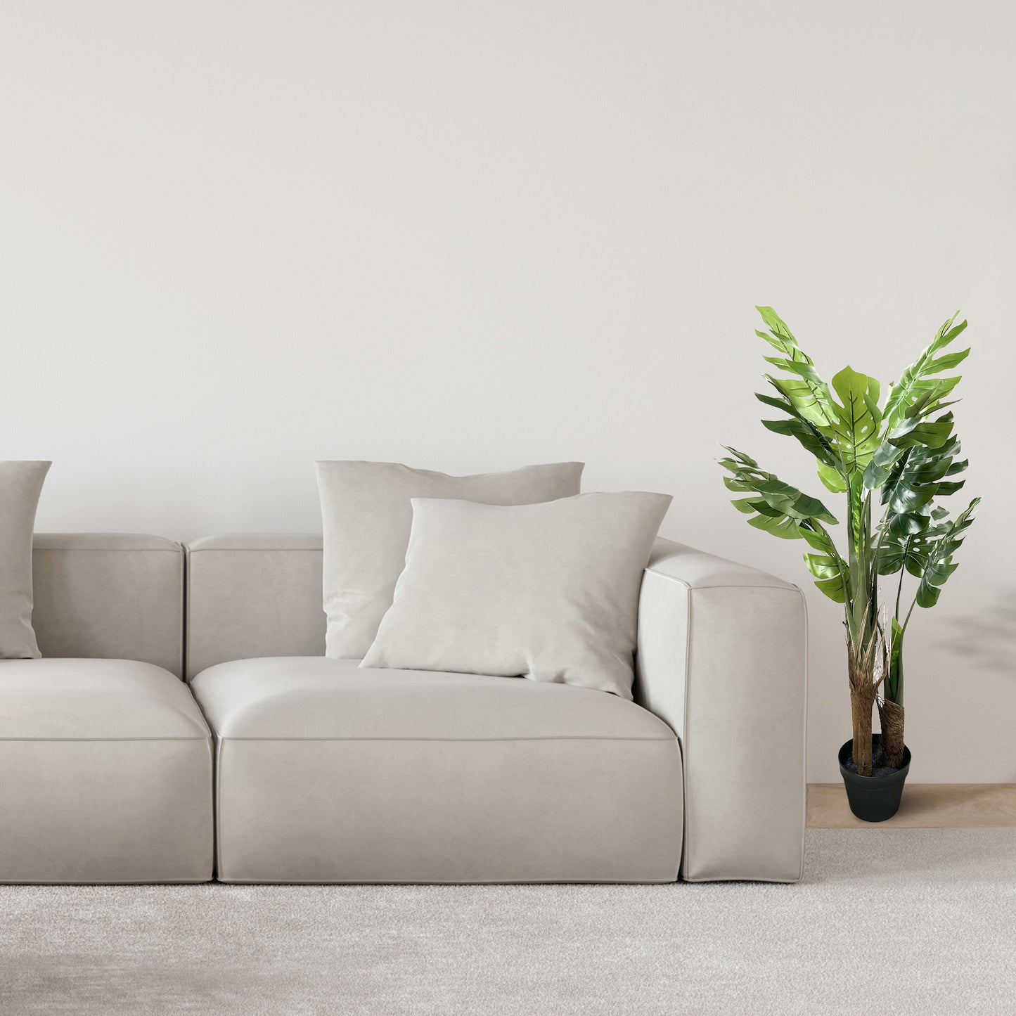 IvoQ Monstera Kunstplant 120 cm