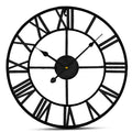 IvoQ Wandklok Zwart Metaal Romeins 40 cm-IvoQ