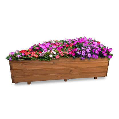 IvoQ Plantenbak Hout 120x40x32 cm