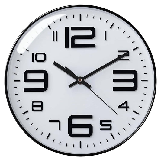 IvoQ Wandklok Modern Design Wit 30 cm