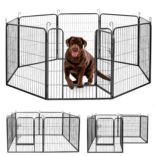 IvoQ Puppyren 8 Panelen 80 cm Hoog