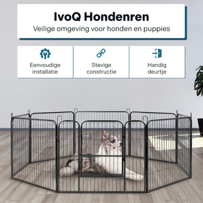 IvoQ Puppyren 8 Panelen 60 cm Hoog