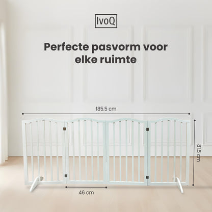 IvoQ Houten Opvouwbaar Veiligheidshek