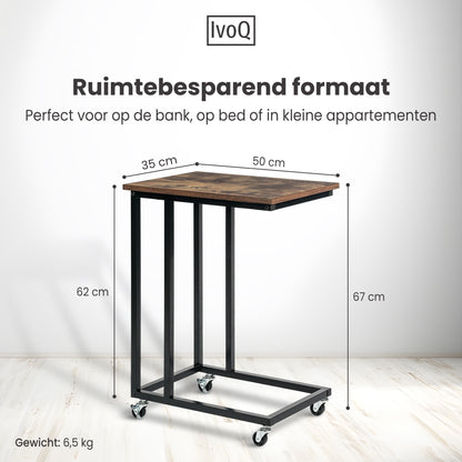 IvoQ Bijzettafel op Wieltjes