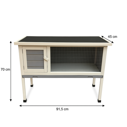 IvoQ Konijnenhok Hout 91,5x45x70 cm FSC