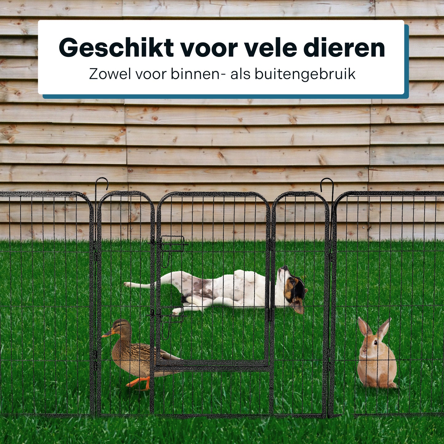 IvoQ Puppyren 8 Panelen 80 cm Hoog