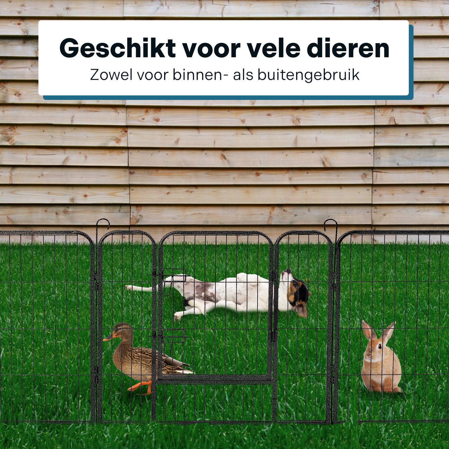 IvoQ Puppyren 8 Panelen 60 cm Hoog