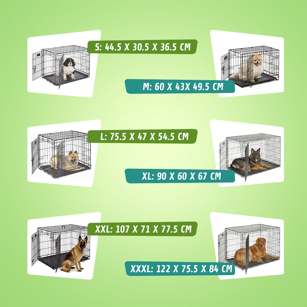 IvoQ Hondenbench XS – Zwart – 44.5×30.5×36.5 cm