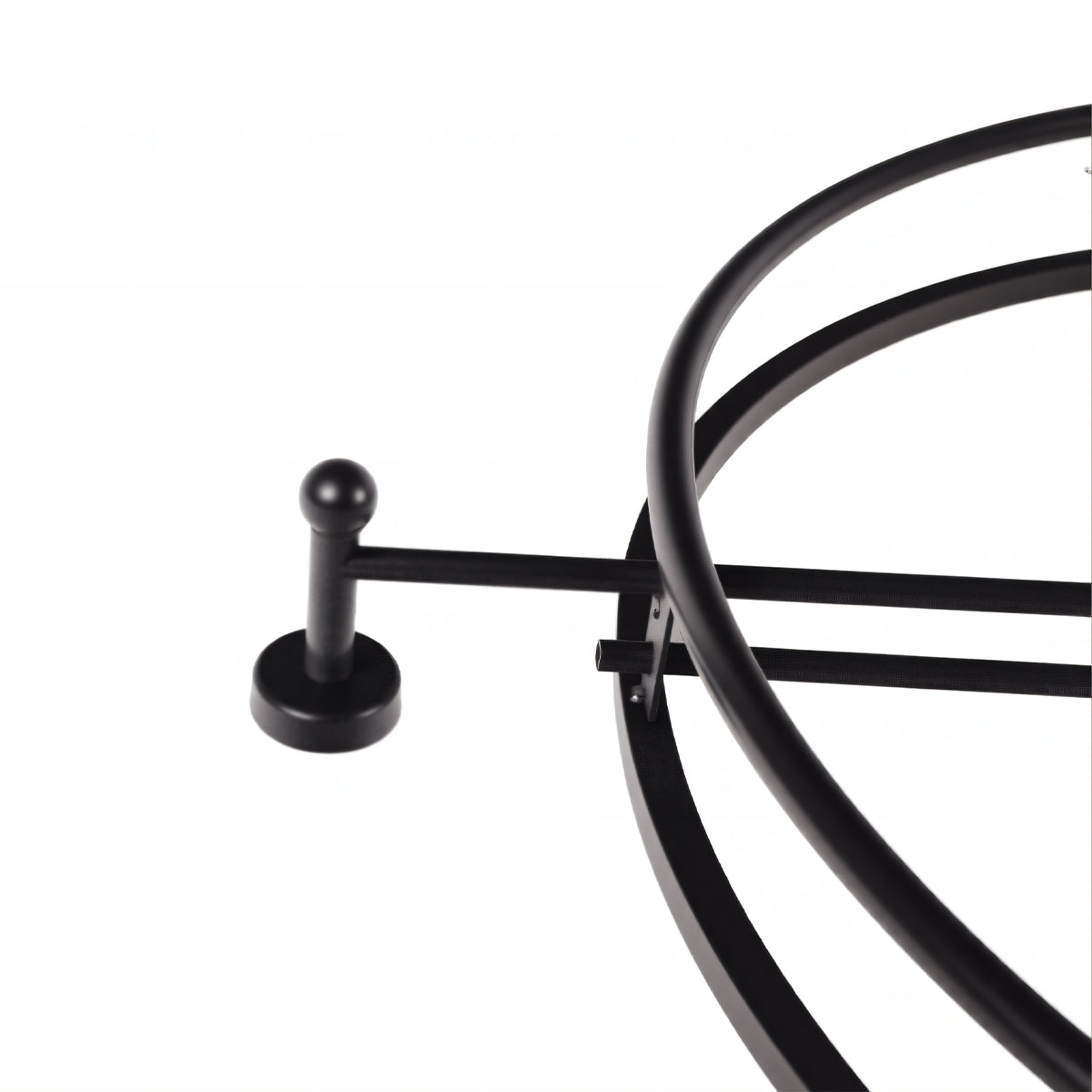IvoQ Wandklok Zwart Industrieel Metaal 60 cm