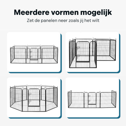 IvoQ Puppyren 8 Panelen 60 cm Hoog