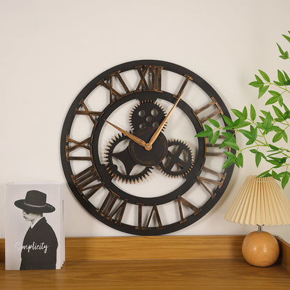 IvoQ Wandklok Industrieel XXL 60 cm