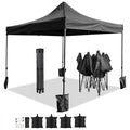 IvoQ Partytent 3x3 m Zwart Waterdicht-IvoQ