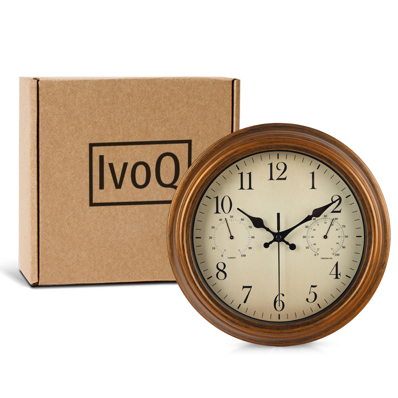 IvoQ Wandklok Waterdicht Quartz 30 cm