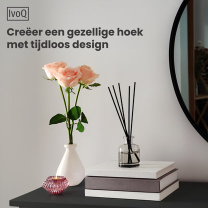 IvoQ Sidetable Industrieel Hout Metaal Zwart