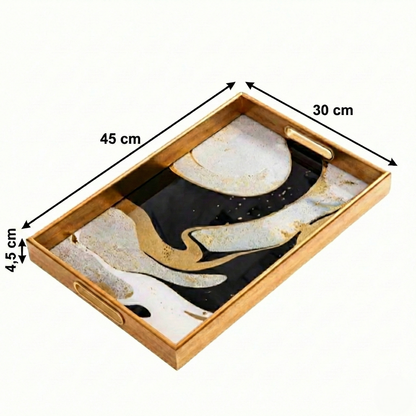 IvoQ Dienblad Goud & Zwart