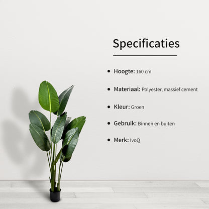 IvoQ Strelitzia Kunstplant 160 cm