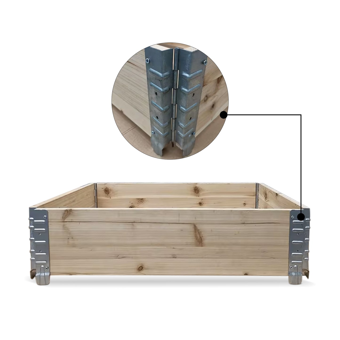 IvoQ Kweekbak Hout 80x60x20 cm