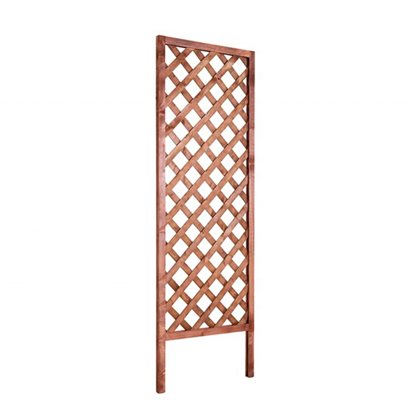 IvoQ Trellisschermen Hout Set 2 stuks 183x63 cm