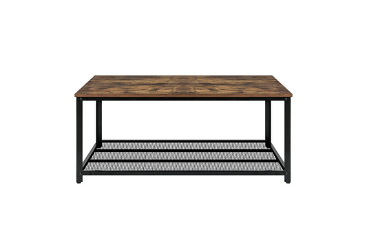 IvoQ Salontafel Industrieel Houtlook 2 Lagen