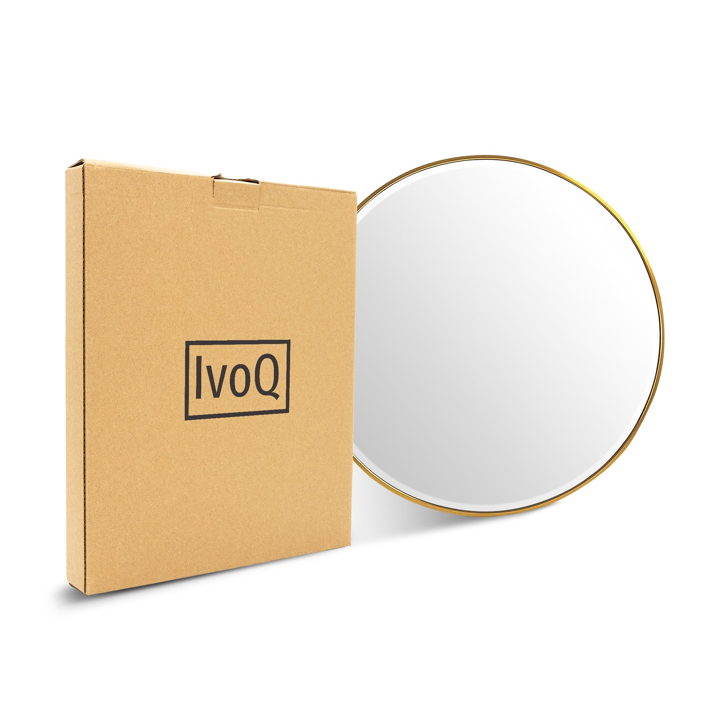 IvoQ Wandspiegel Goud Ronde Vorm 60 cm