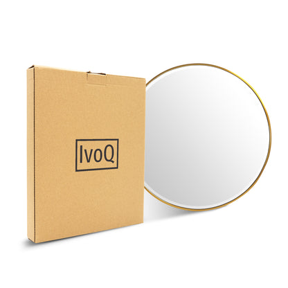 IvoQ Wandspiegel Goud Ronde Vorm 60 cm