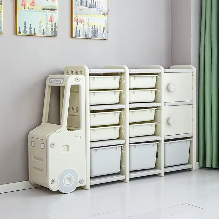 IvoQ Kinderkast Auto met Opbergbakken