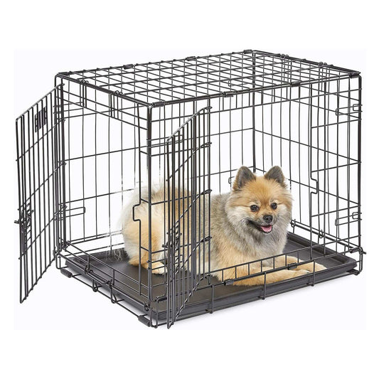 IvoQ Hondenbench M – Zwart – 75.5×47×54.5 cm
