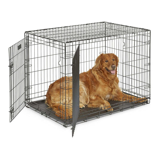 IvoQ Hondenbench XXL – Zwart – 122×75×84 cm